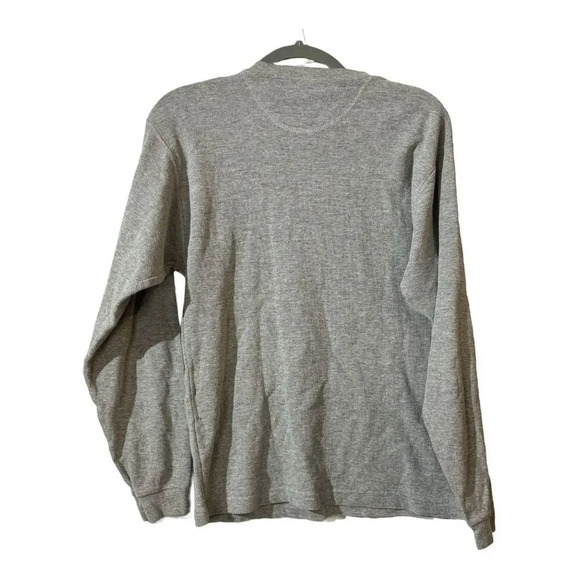 Rolling Stones 97 Bridges to Babylon S Gray Long Sleeve Henley Thermal Shirt - Picture 4 of 10